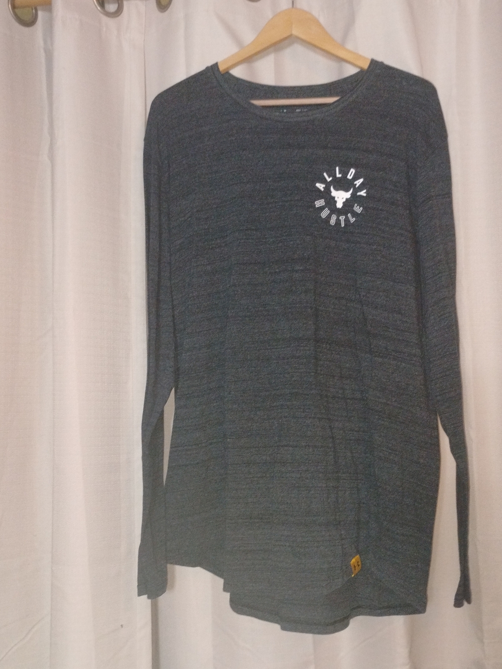 Dark Heather Grey Long Sleeve Under Armour - 'All Day Hustle' Project Rock